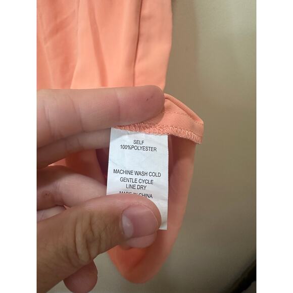 Amanda Uprichard Sz S Rylee Dress in Sunset Peachy Orange Tank Dress Great! - Picture 4 of 6